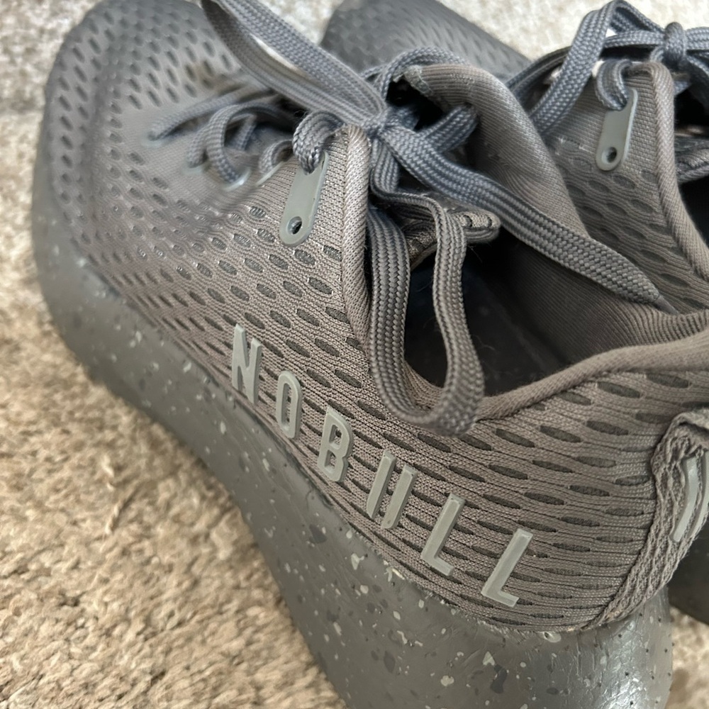 NOBULL Grey Surface Runner Rip Stop Sneakers. Men’s 8/womens 9.5. EUC. Running - Picture 5 of 16